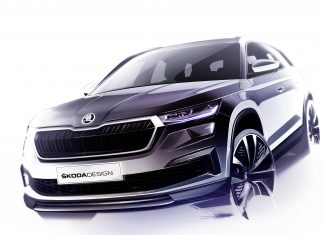 Tri dizajnové skice sprostredkúvajú prvý dojem z prepracovaného modelu ŠKODA KODIAQ